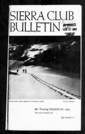 Sierra Club Bulletin 1953 Vol 38 No 1 January thumbnail